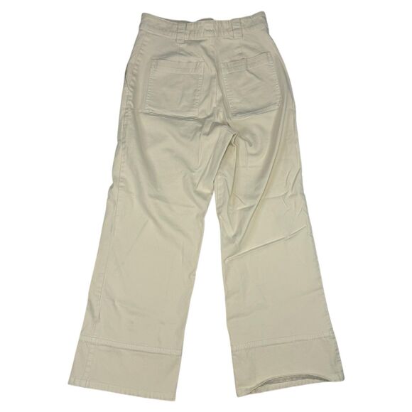 A.L.C. Womens Wide Leg Ivory Denim Baggy Pants Size 2 Y2K - Picture 2 of 8